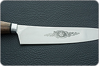 Кухонный нож Поварской орех, 95х18, алюминий : фото 7