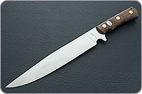 Нож Шериф накладки орех, 95х18, цельнометаллический : фото 2