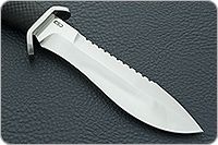 Нож Боец неразборный граб - черное дерево, 95х18, алюминий : фото 4