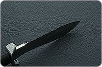 Нож Боец неразборный граб - черное дерево, 95х18, алюминий : фото 8