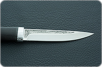 Нож Пескарь граб - черное дерево, 95х18, алюминий : фото 6