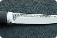 Нож Пескарь граб - черное дерево, 95х18, алюминий : фото 7