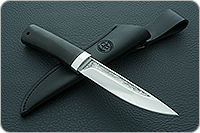 Нож Пескарь граб - черное дерево, 95х18, алюминий : фото 9