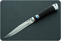 Нож Заноза граб - черное дерево, 95х18, алюминий : фото 2