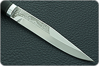 Нож Заноза граб - черное дерево, 95х18, алюминий : фото 4