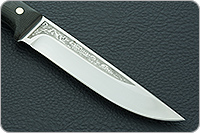 Нож Лиса ЦМ накладки текстолит
, 95х18, цельнометаллический : фото 4