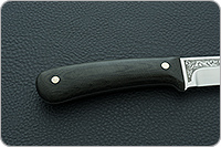 Нож Лиса ЦМ накладки текстолит
, 95х18, цельнометаллический : фото 5