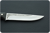 Нож Лиса ЦМ накладки текстолит
, 95х18, цельнометаллический : фото 7