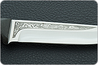 Нож Лиса ЦМ накладки текстолит
, 95х18, цельнометаллический : фото 8