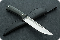 Нож Лиса ЦМ накладки текстолит
, 95х18, цельнометаллический : фото 10