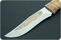 Нож Клычок-3 подарочный кап ореховый, 40x10c2m (эи-107), кап березовый : фото 3