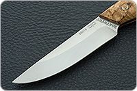 Нож Жулан накладки стабилизированная карельская береза, 95х18, цельнометаллический : фото 3