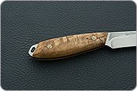 Нож Жулан накладки стабилизированная карельская береза, 95х18, цельнометаллический : фото 5