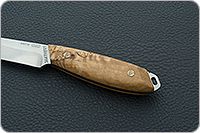 Нож Жулан накладки стабилизированная карельская береза, 95х18, цельнометаллический : фото 6