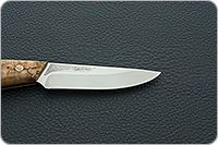 Нож Жулан накладки стабилизированная карельская береза, 95х18, цельнометаллический : фото 7