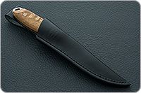 Нож Жулан накладки стабилизированная карельская береза, 95х18, цельнометаллический : фото 11