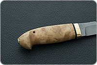 Нож Хаски кап березовый, 95х18, латунь : фото 5