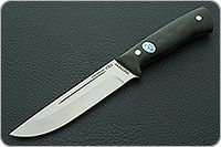 Нож Бекас ЦМ накладки текстолит, 95х18, цельнометаллический : фото 2