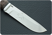 Нож Полярный стабилизированная карельская береза, 100х13м, алюминий : фото 4