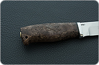 Нож Полярный стабилизированная карельская береза, 100х13м, алюминий : фото 5