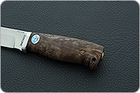 Нож Полярный стабилизированная карельская береза, 100х13м, алюминий : фото 6