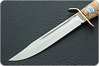 Нож Штрафбат карельская береза, 95х18, латунь : фото 3