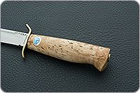 Нож Штрафбат карельская береза, 95х18, латунь : фото 6