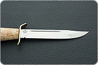 Нож Штрафбат карельская береза, 95х18, латунь : фото 7