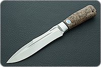 Нож Скорпион стабилизированная карельская береза, 100х13м, алюминий : фото 2