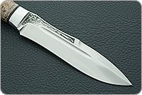 Нож Скорпион стабилизированная карельская береза, 100х13м, алюминий : фото 4