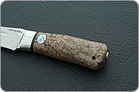 Нож Скорпион стабилизированная карельская береза, 100х13м, алюминий : фото 6