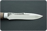 Нож Скорпион стабилизированная карельская береза, 100х13м, алюминий : фото 7