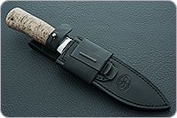 Нож Скорпион стабилизированная карельская береза, 100х13м, алюминий : фото 11