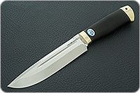 Нож Селигер граб - черное дерево, elmax, латунь : фото 2