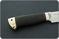 Нож Селигер граб - черное дерево, elmax, латунь : фото 5