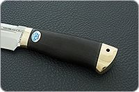 Нож Селигер граб - черное дерево, elmax, латунь : фото 6