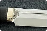 Нож Селигер граб - черное дерево, elmax, латунь : фото 8