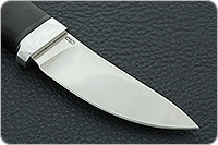 Нож Горностай граб - черное дерево, 100х13м, алюминий : фото 4