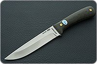 Нож Лиса ЦМ накладки текстолит
, 100х13м, цельнометаллический : фото 2