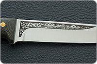 Нож Лиса ЦМ накладки текстолит
, 100х13м, цельнометаллический : фото 8