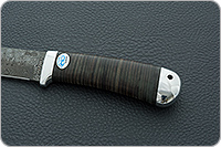 Нож Лиса наборная кожа, zd-0803, алюминий : фото 6