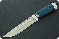 Нож Бекас стабилизированная карельская береза, n690, алюминий : фото 2