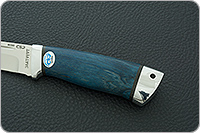 Нож Бекас стабилизированная карельская береза, n690, алюминий : фото 6