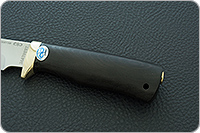 Нож Клычок-1 подарочный граб - черное дерево, 100х13м, латунь : фото 6