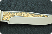 Нож Клычок-1 подарочный граб - черное дерево, 100х13м, латунь : фото 8