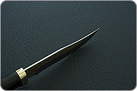 Нож Клычок-1 подарочный граб - черное дерево, 100х13м, латунь : фото 9