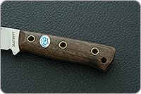 Нож Стриж со втулками накладки орех, 95х18, цельнометаллический : фото 6