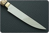 Кухонный нож Овощной карельская береза, rwl-34, латунь : фото 4