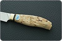 Кухонный нож Овощной карельская береза, rwl-34, латунь : фото 6