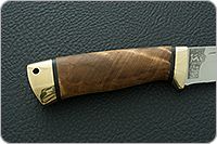 Нож Бекас кап березовый, 100х13м, латунь : фото 5